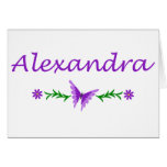 Alexandra (Purple Butterfly) Greeting Cards