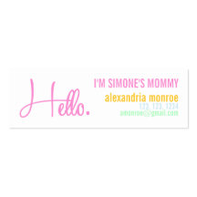 ALEXANDRIA MONROE CALLING BUSINESS CARD