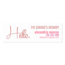 ALEXANDRIA MONROE CALLING BUSINESS CARDS
