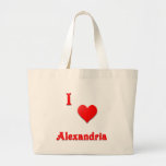 Alexandria -- Red Tote Bag