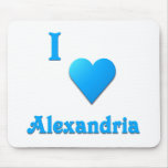 Alexandria -- Sky Blue Mouse Pads