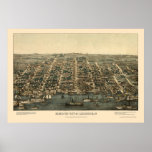 Alexandria, VA Panoramic Map - 1863 Posters