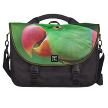 Alexandrine Parakeet Laptop Commuter Bag