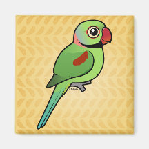 Alexandrine Parakeet Magnet