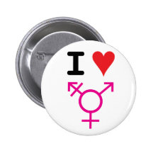Alexia De Angelis-I Love Transgender Pinback Button