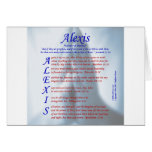 Alexis Acrostic Greeting Card