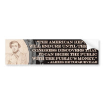 Alexis de Tocqueville bumper stickers