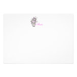 Alexis - Floral - Flat Note Cards Announcement