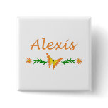 Alexis (Orange Butterfly) Pins