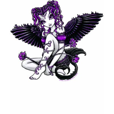 "Alexis" Purple Angel Shirts by mykajelina