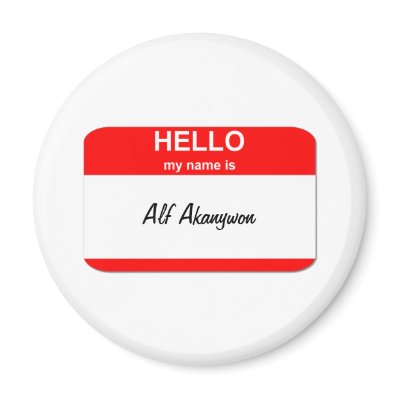 Alf Akanywon Magnets by funnynametags