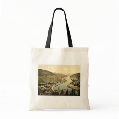 Alf and Bullay, Moselle, valley of, Germany rare P Bags by photochrom