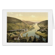 Alf and Bullay, Moselle, valley of, Germany rare P Greeting Card