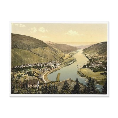 Alf and Bullay, Moselle, valley of, Germany rare P Post Cards by photochrom