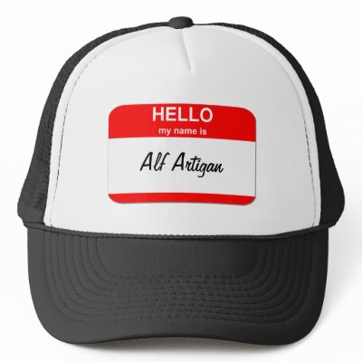 Alf Artigan Trucker Hats by funnynametags