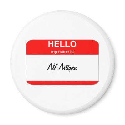 Alf Artigan Refrigerator Magnets by funnynametags
