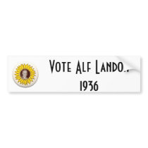 Alf Landon for President Bumper Stickers
