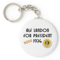 Alf Landon for President Keychain