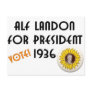 Alf Landon for President Postcard