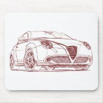 Alf Rmeo Mito 2009 mousepads by tedlemon111 Alf Rmeo Mito 2009 mousepads