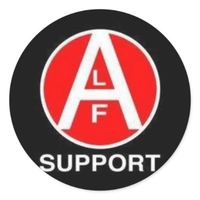 ALF Support Stickers by TheAnimalLiberator