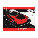 Alfa Spider Postcard
