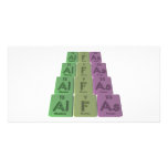 Alfas-Al-F-As-Aluminium-Fluorine-Arsenic Personalized Photo Card