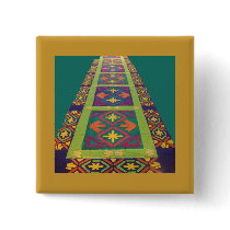 Alfombras de La Antigua 9 Pinback Button