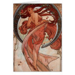Alfons Mucha Dance Greeting Card