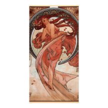 Alfons Mucha Dance Custom Photo Card