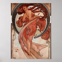 Alfons Mucha Dance Poster