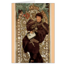 Alfons Mucha Lorenzaccio Card