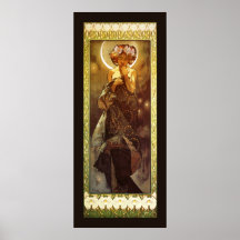Alfons Mucha: Luna Print