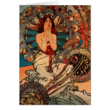 Alfons Mucha Monaco Monte Carlo Card