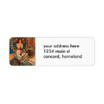 Alfons Mucha Monaco Monte Carlo Custom Return Address Labels