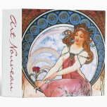 Alfons Mucha: Muse of Painting 3 Ring Binders