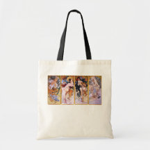 Alfons Mucha ~ The four seasons Tote Bags