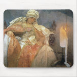 Alfons Mucha ~ Women with Burning Candle Mouse Pads