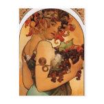 Alfonse Mucha Fruit Post Card