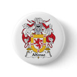 Alfonso Family Crest Pinback Buttons