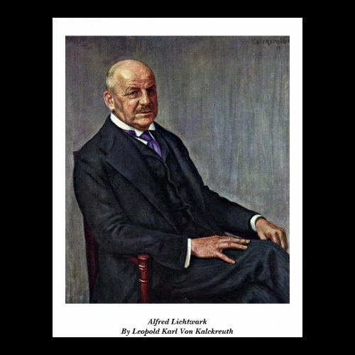 Alfred Lichtwark By Leopold Karl Von Kalckreuth Poster