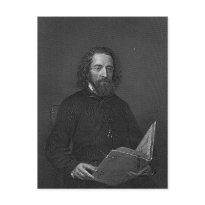 Alfred, Lord Tennyson Postcard by Dividenda