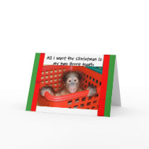 Alfred Orangutan Baby Christmas carol cards by Rebecca_Reeder Alfred Orangutan Baby Christmas carol cards