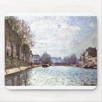 Alfred Sisley - Ansicht Kanals Saint-Martin 1870 Mouse Pads