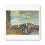 Alfred Sisley Brücke, Mühle v Moret im Sommer 1888 Fridge Magnets