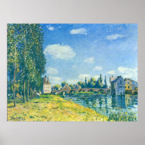 Alfred Sisley - Brücke von Moret im Sommer 1888 Print