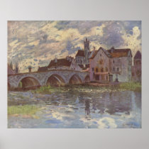 Alfred Sisley - Brücke von Moret-sur-Loing 1885 Poster
