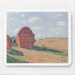 Alfred_Sisley - Die Strohmieten 1895 Oil on Canvas Mouse Pads