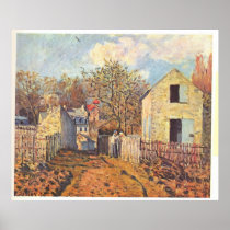 Alfred Sisley - Dorf von Voisins, Village Oil 1874 Posters