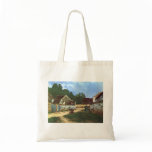 Alfred Sisley - Dorfstrasse in Marlotte 1866 Oil Canvas Bag